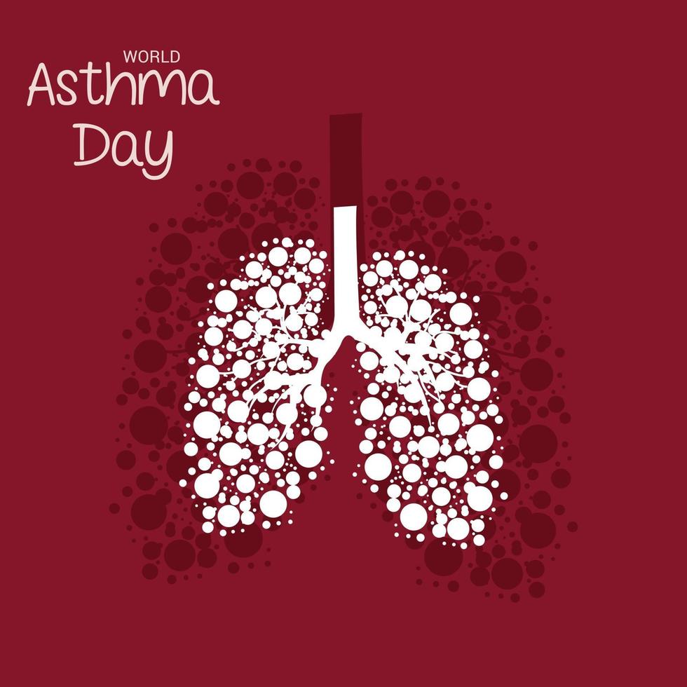 Vector illustration of a Background for World Asthma Day