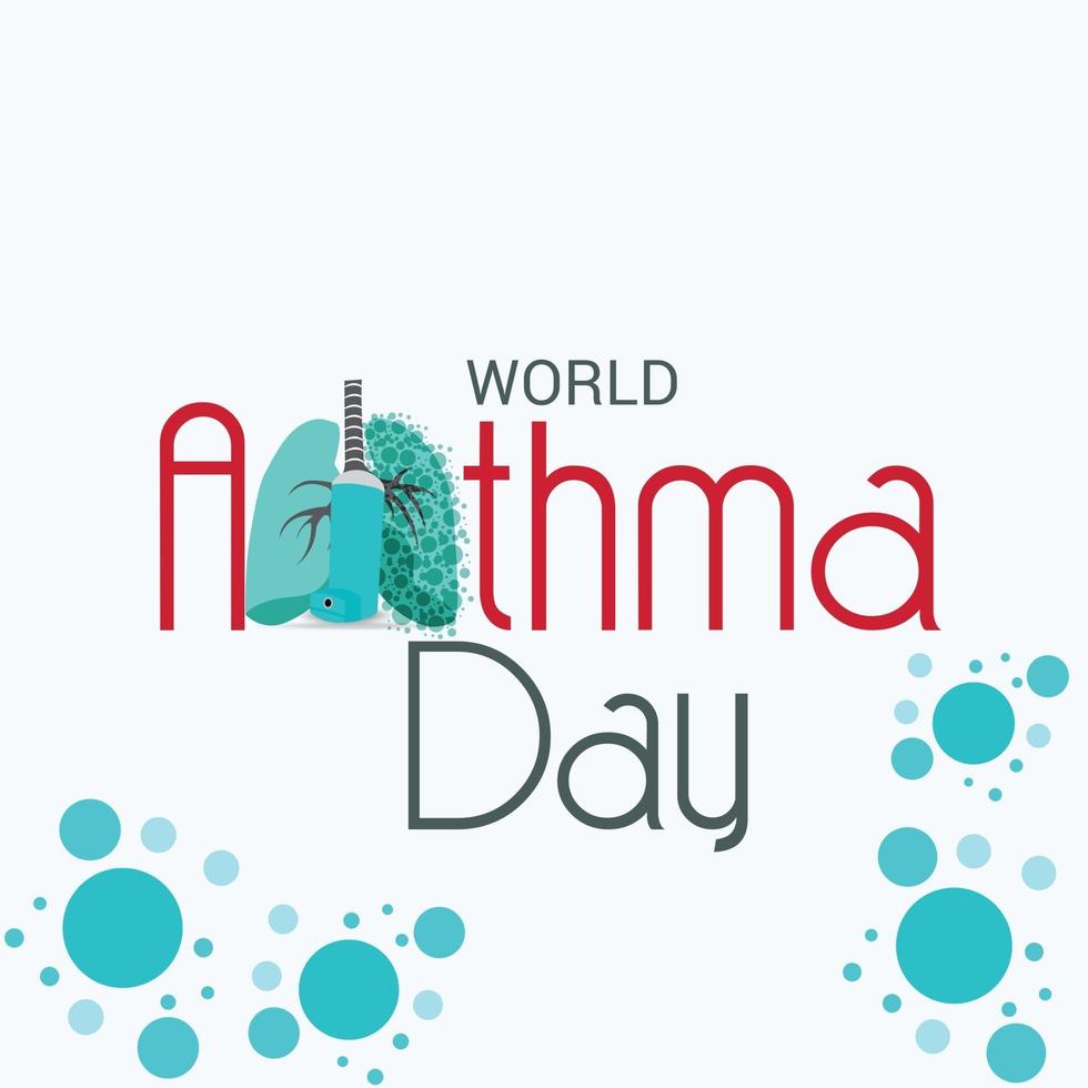 Vector illustration of a Background for World Asthma Day