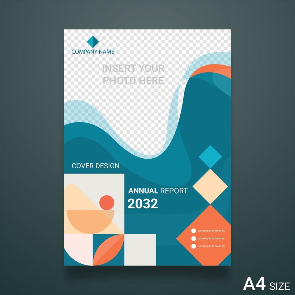 Brochure layout design Corporate business annual report catalog magazine flyer template vector