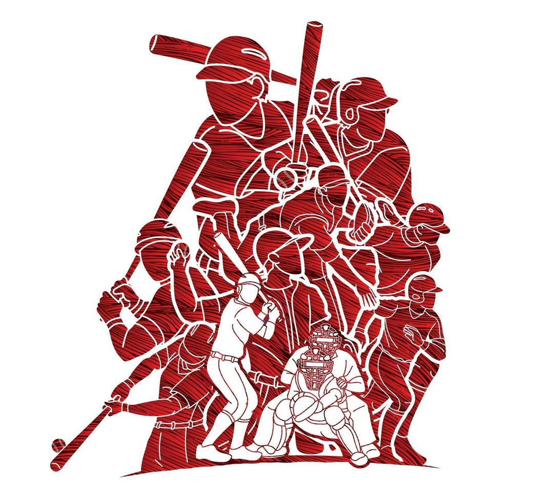 Baseball Team Graphic Vector