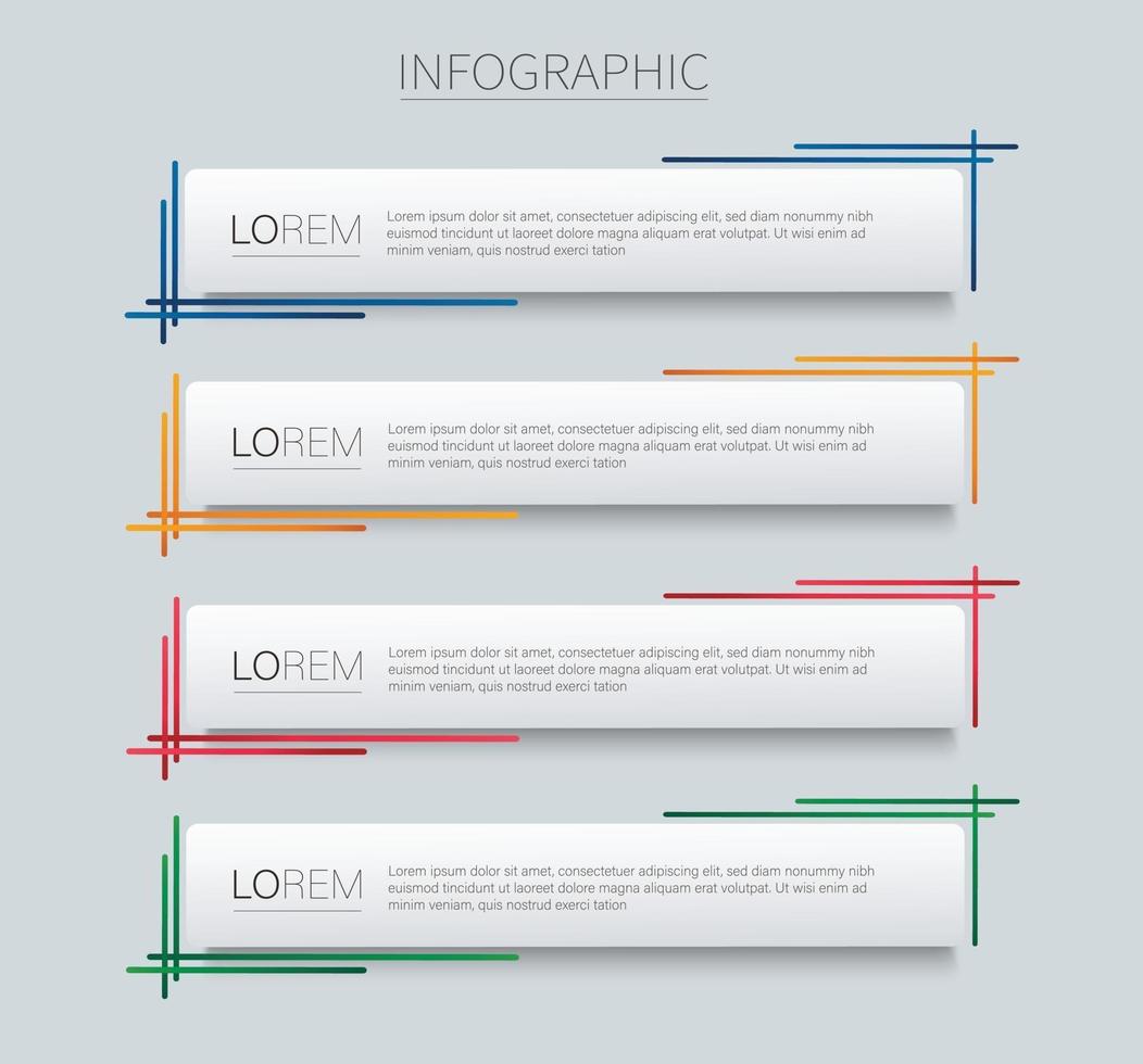 set of modern square isolated color frame template background vector