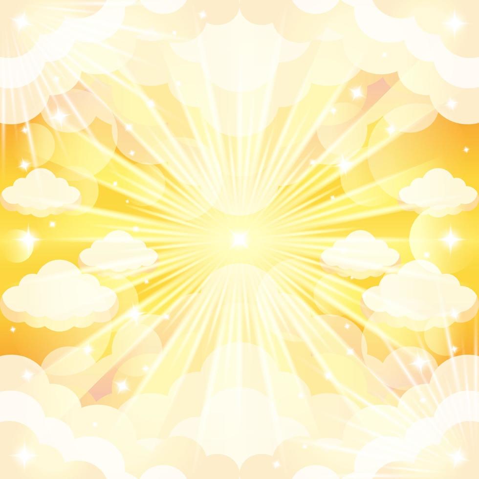 Sunny Sky Background Concept vector