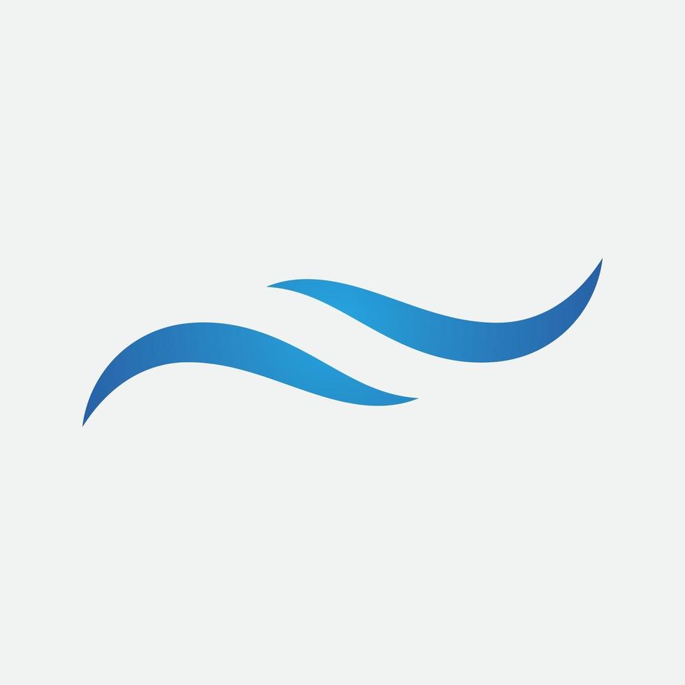 vector de logotipo de icono y símbolo de onda de agua