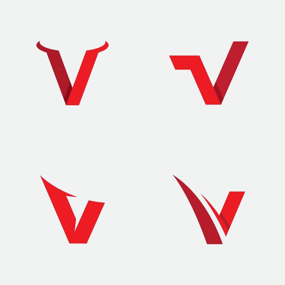 V Letter Logo Business Template Vector icon