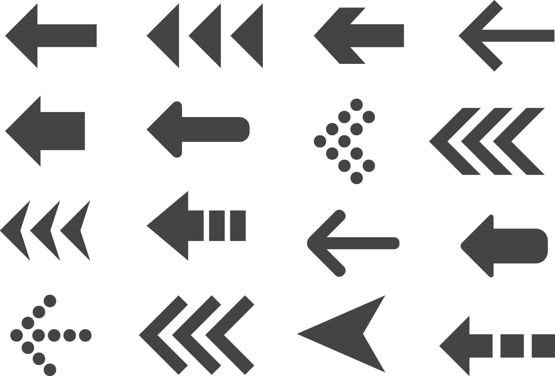 Set of vector arrows 2399686 Vector Art at Vecteezy