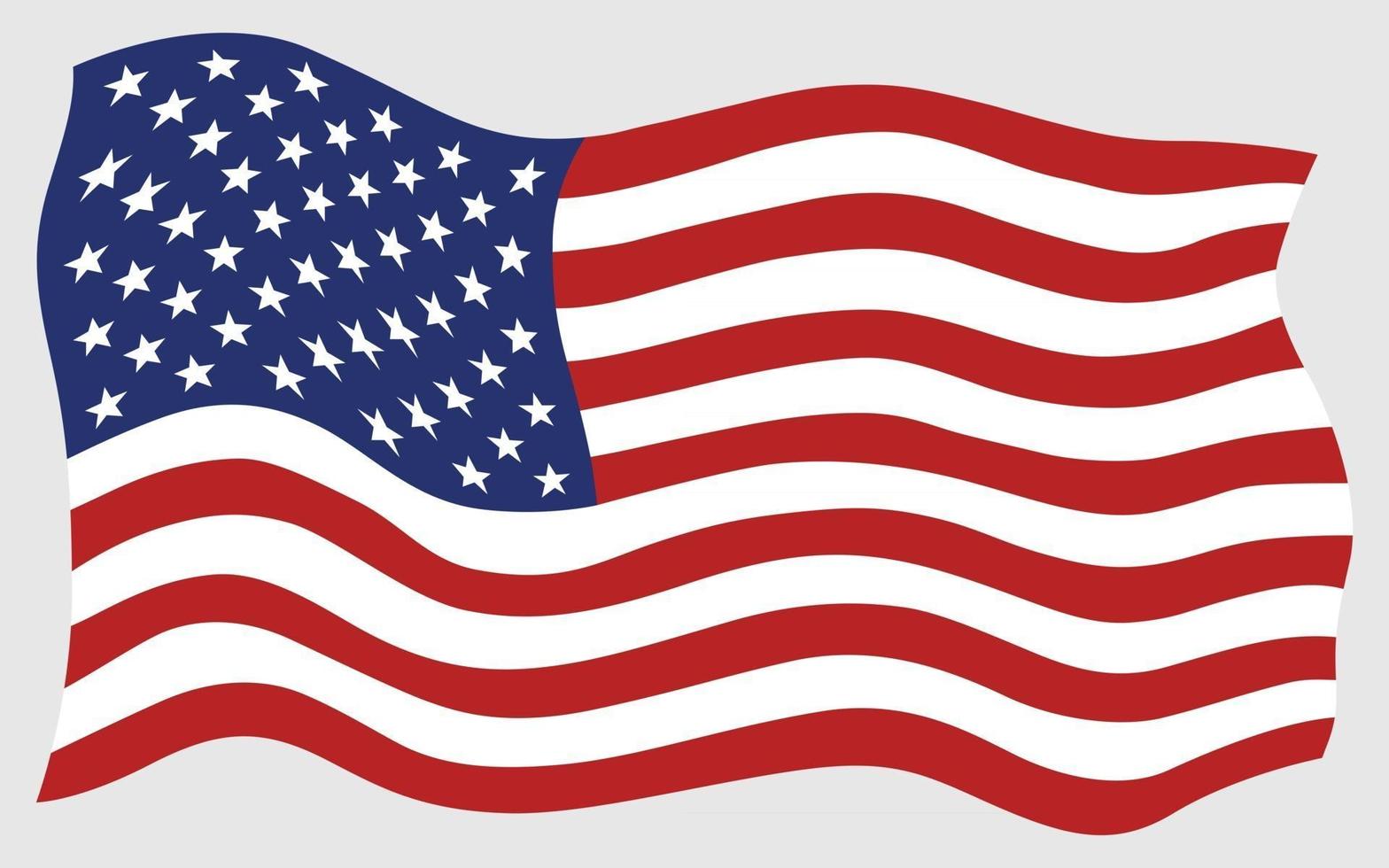 American flag icon vector