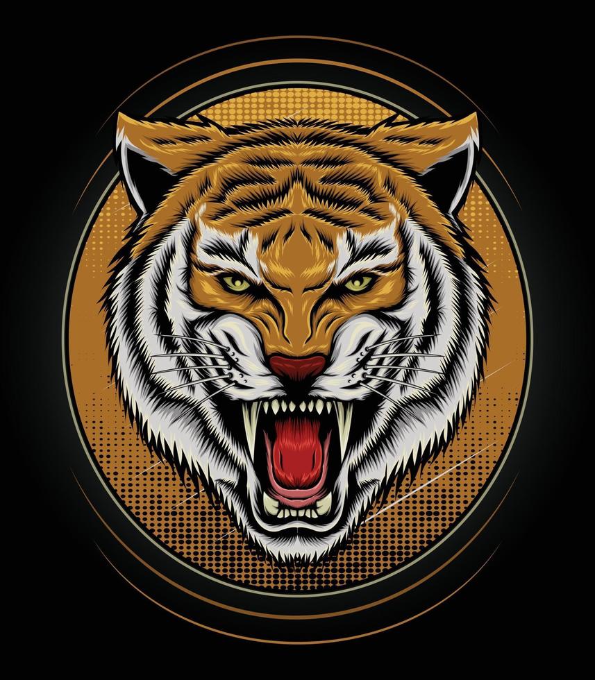 logo tiger vector design for t shirt mascot logo team sport metal printing arte de la pared pegatina