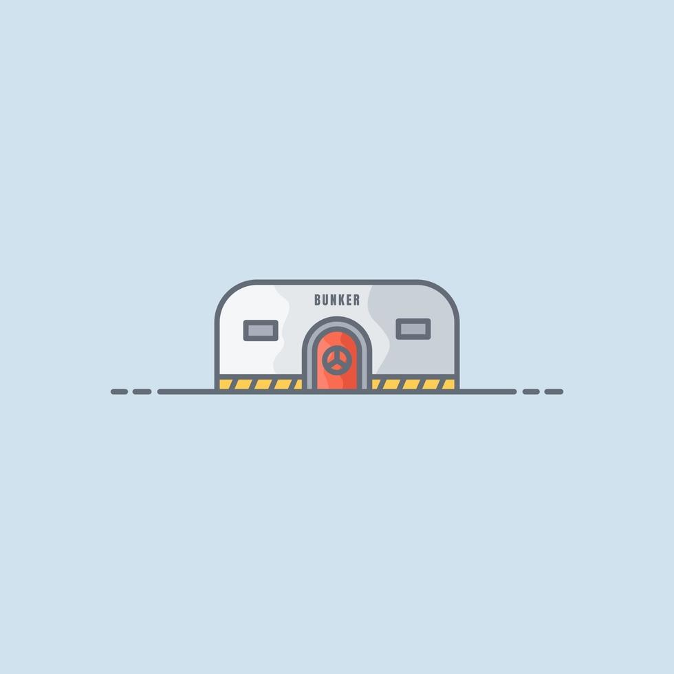 Bunker vector icon illustration