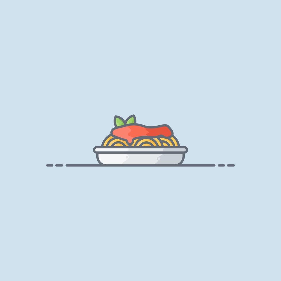 Spaghetti vector icon illustration