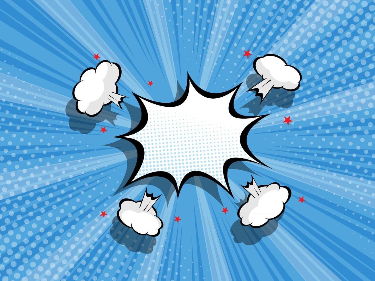 abstract bang comic book pop art vector