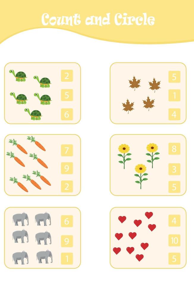 Count and Circle vector