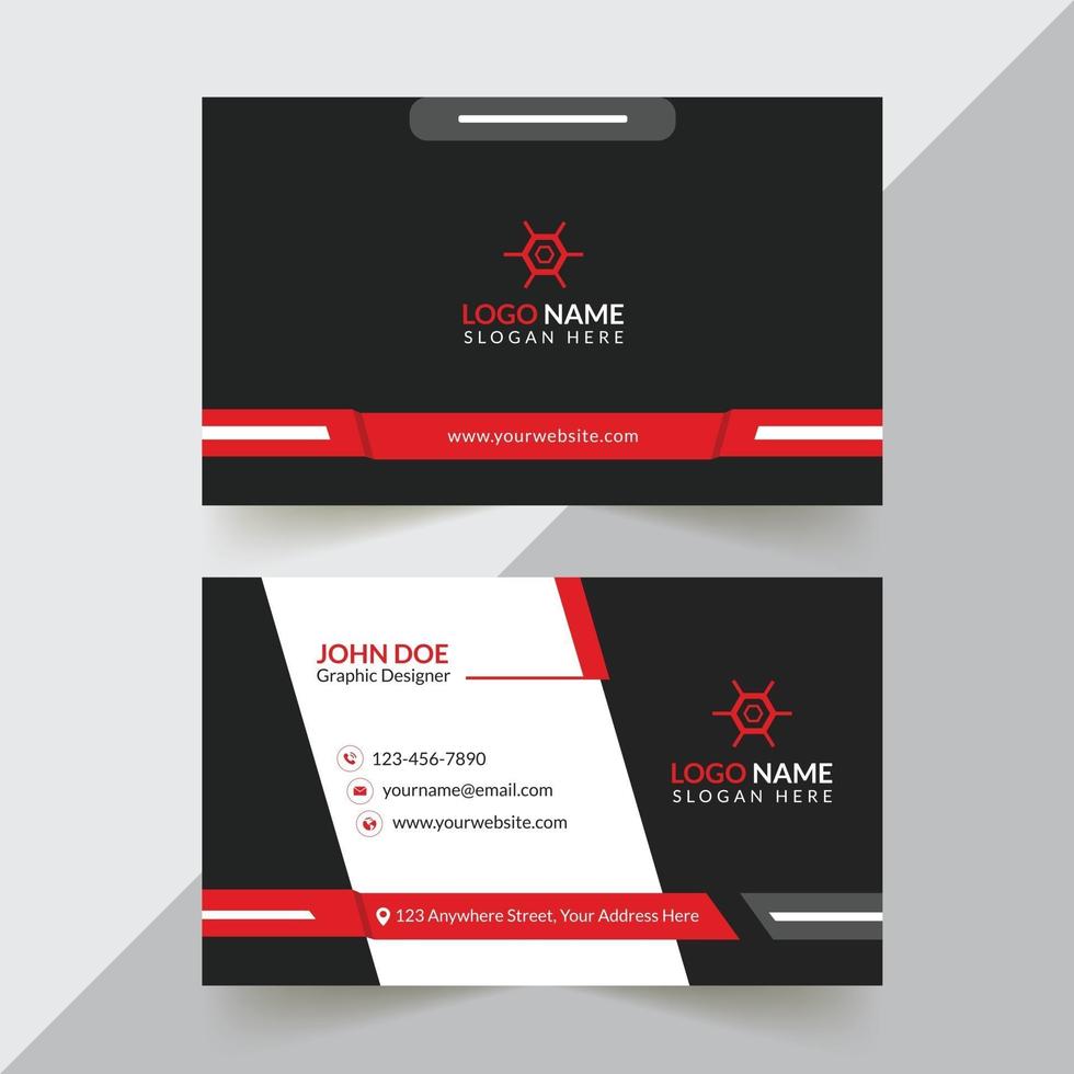 Creative And Corporate Business Card Design Template vector