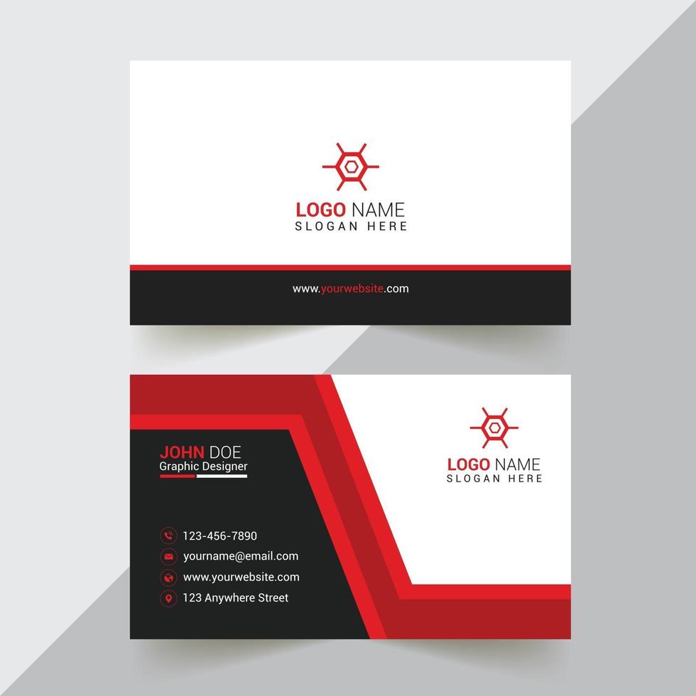 Business Card Design Template vector