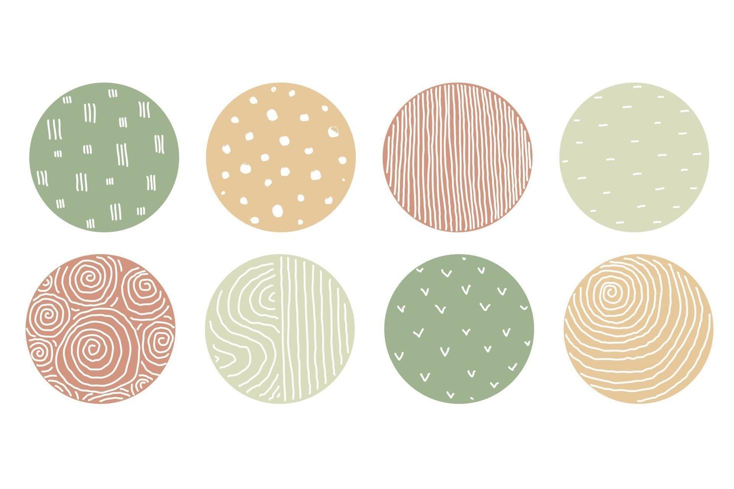 highlight cover set of round Abstract colorful Backgrounds or Patterns vector