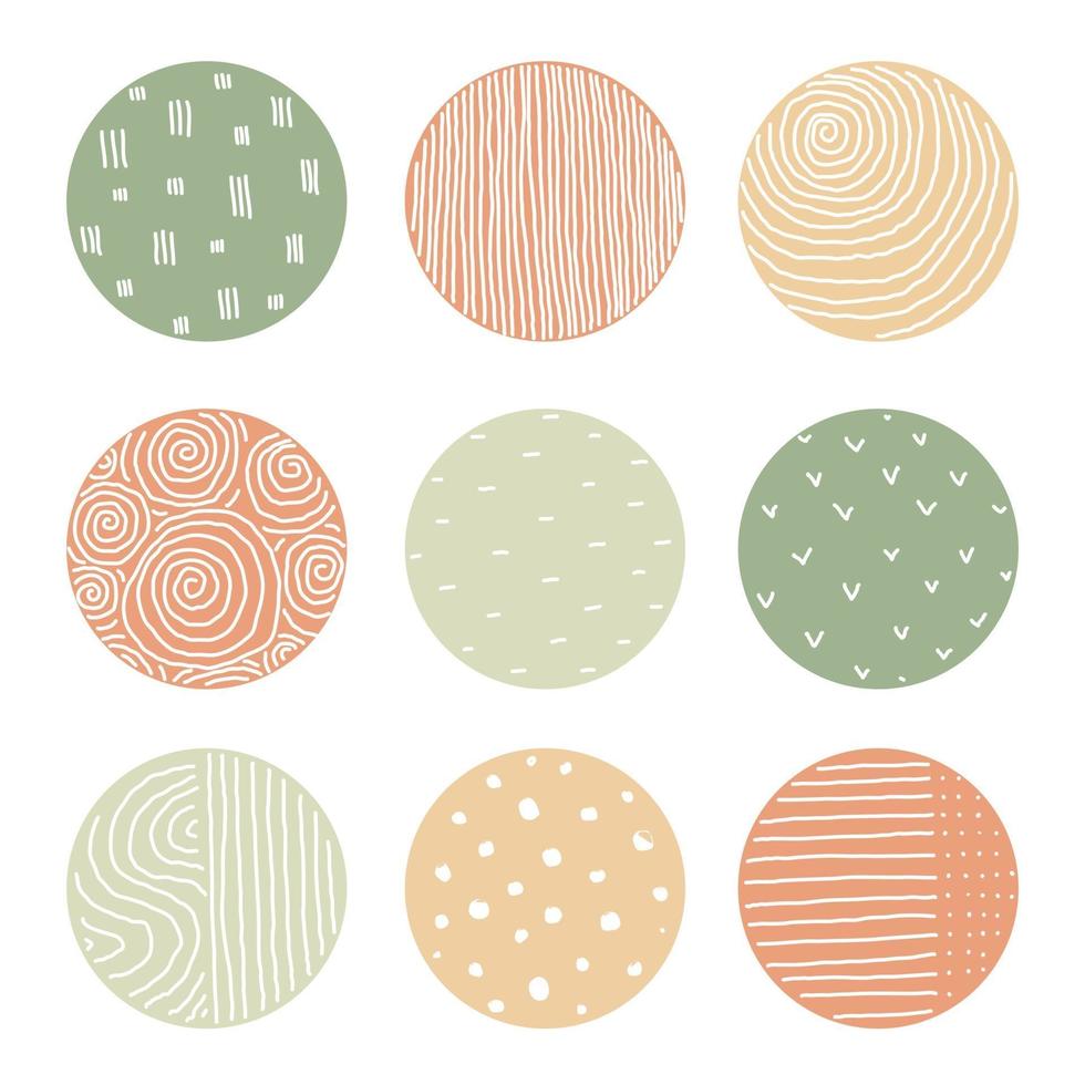 highlight cover set of round Abstract colorful Backgrounds or Patterns vector