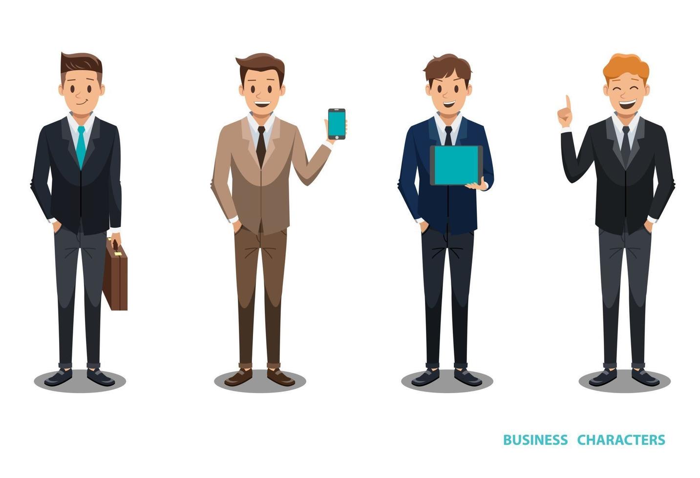 businessman character design vector
