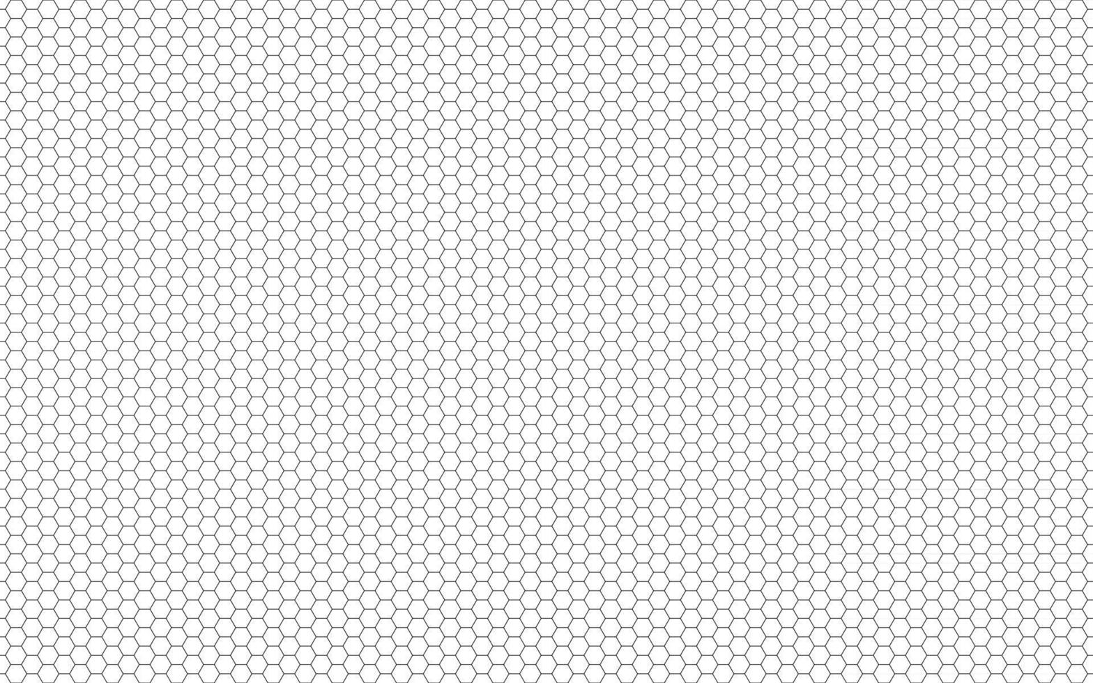 Simple seamless geometry hexagonal pattern Vector black and white hexagon background Monochrome texture