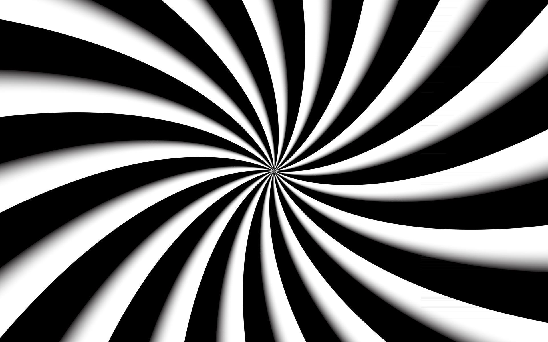 Black And White Spiral Background Swirling Radial Pattern Abstract