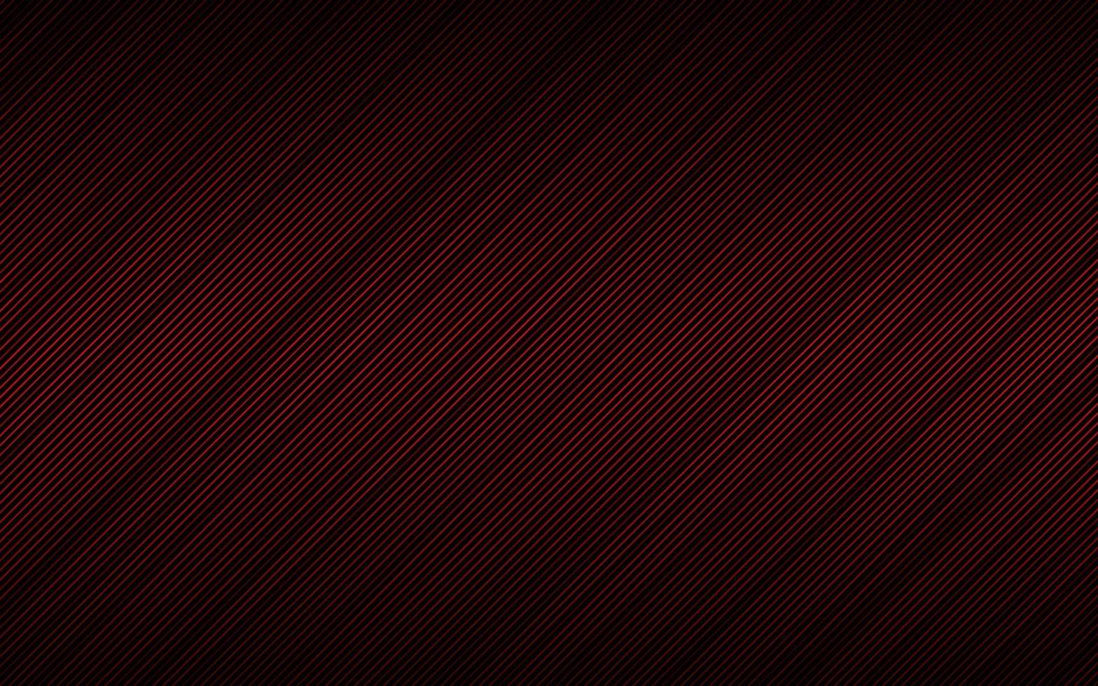 Fondo abstracto oscuro con líneas diagonales rojas con diferentes transparencias patrón de rayas ilustración vectorial simple vector