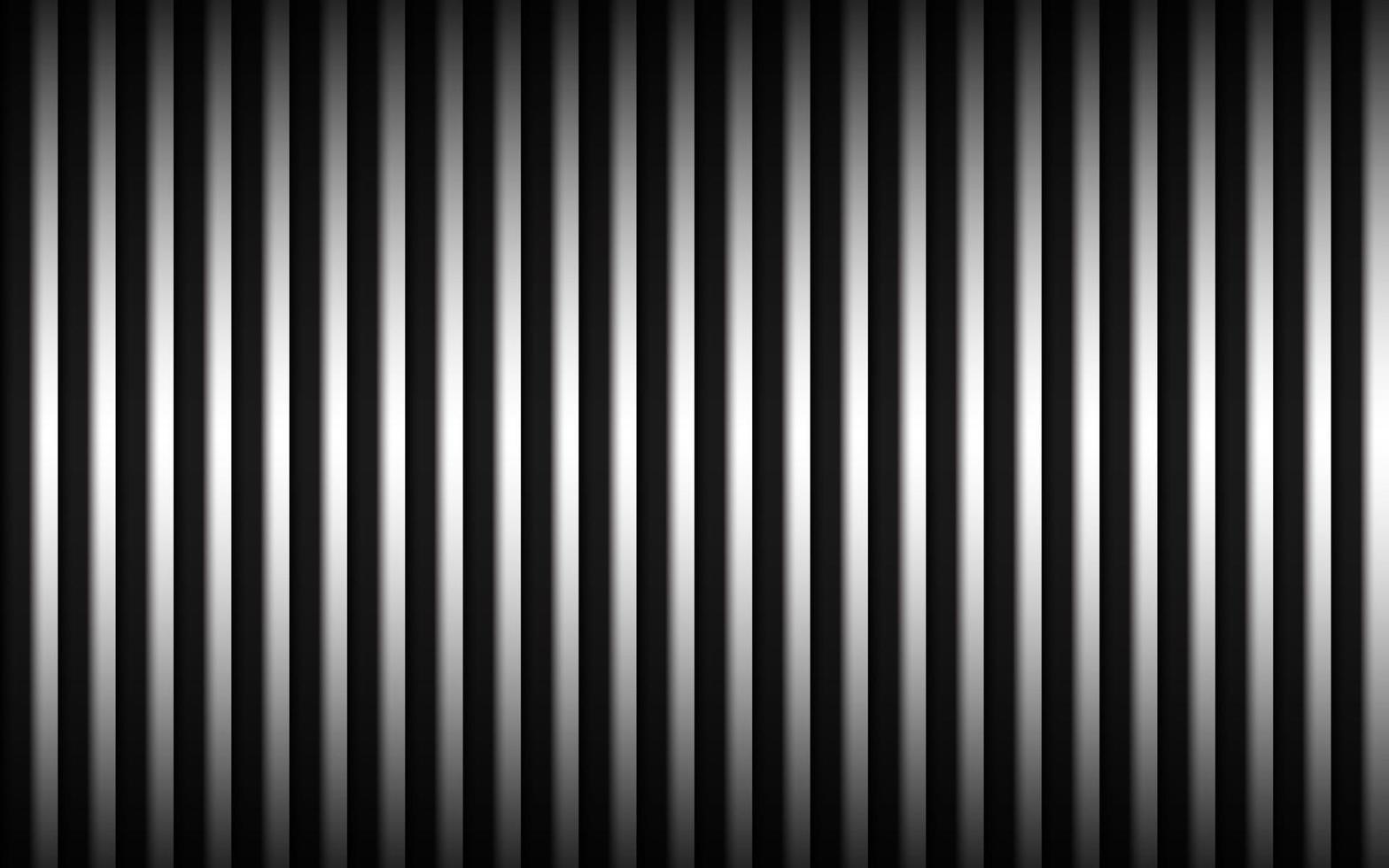 Abstract metal background with black and white vertical lines Parallel lines and strips Vector illustration