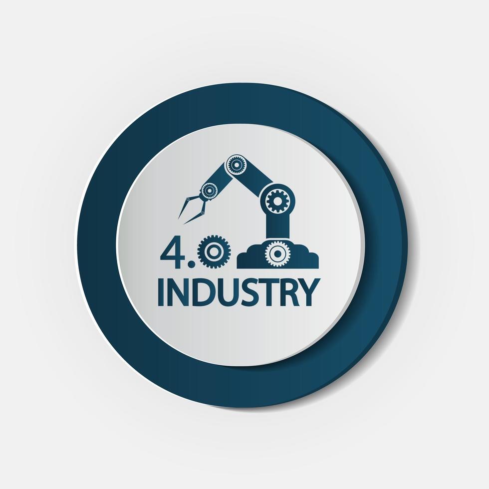 Industry 4 0 icon Technology concept vector