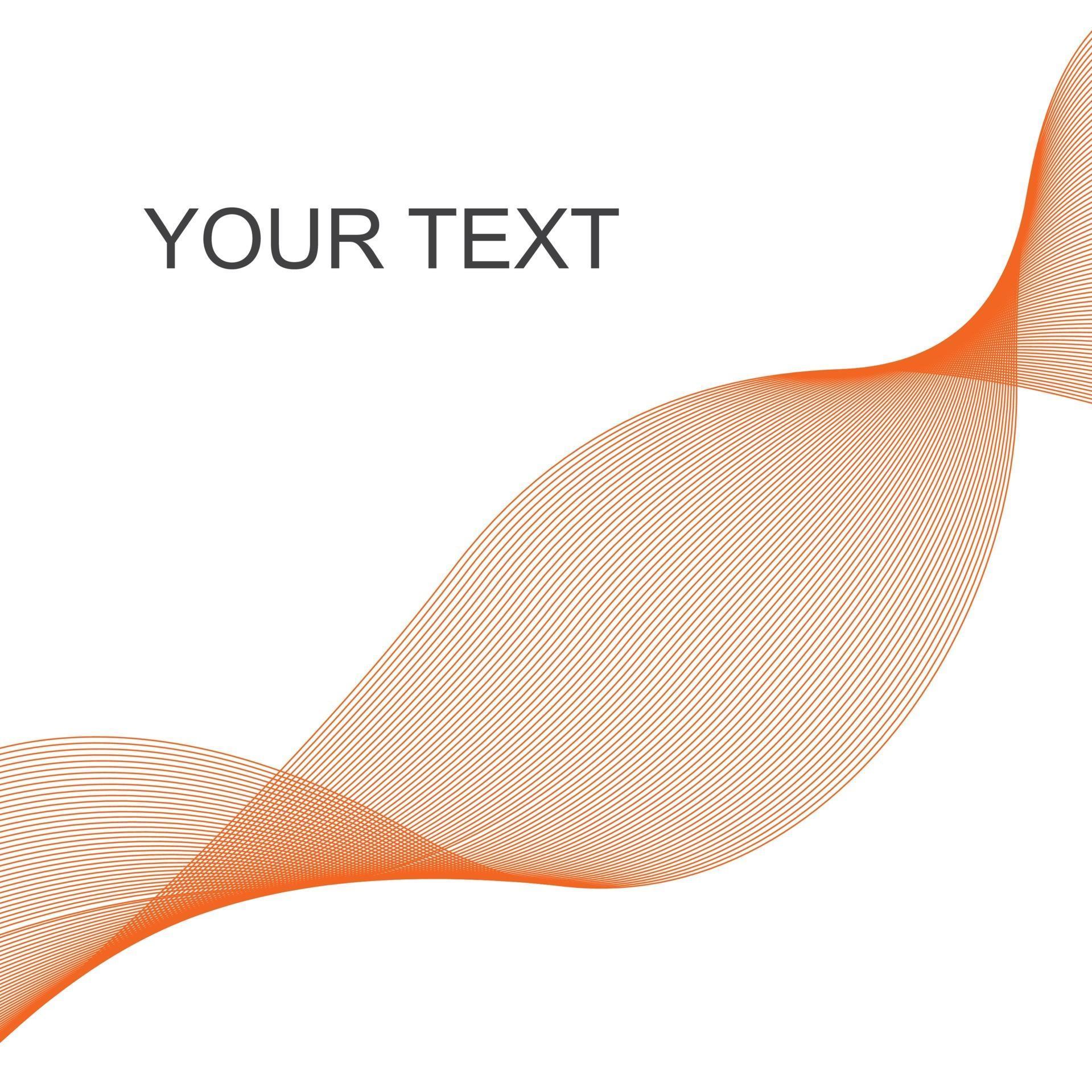 Orange Abstract Waves vector illustration 2400891 Vector Art at Vecteezy