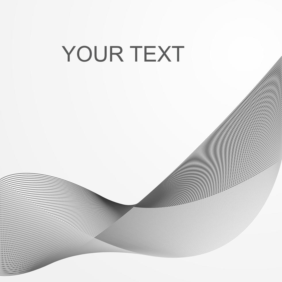 Light Grey Abstract Waves vector