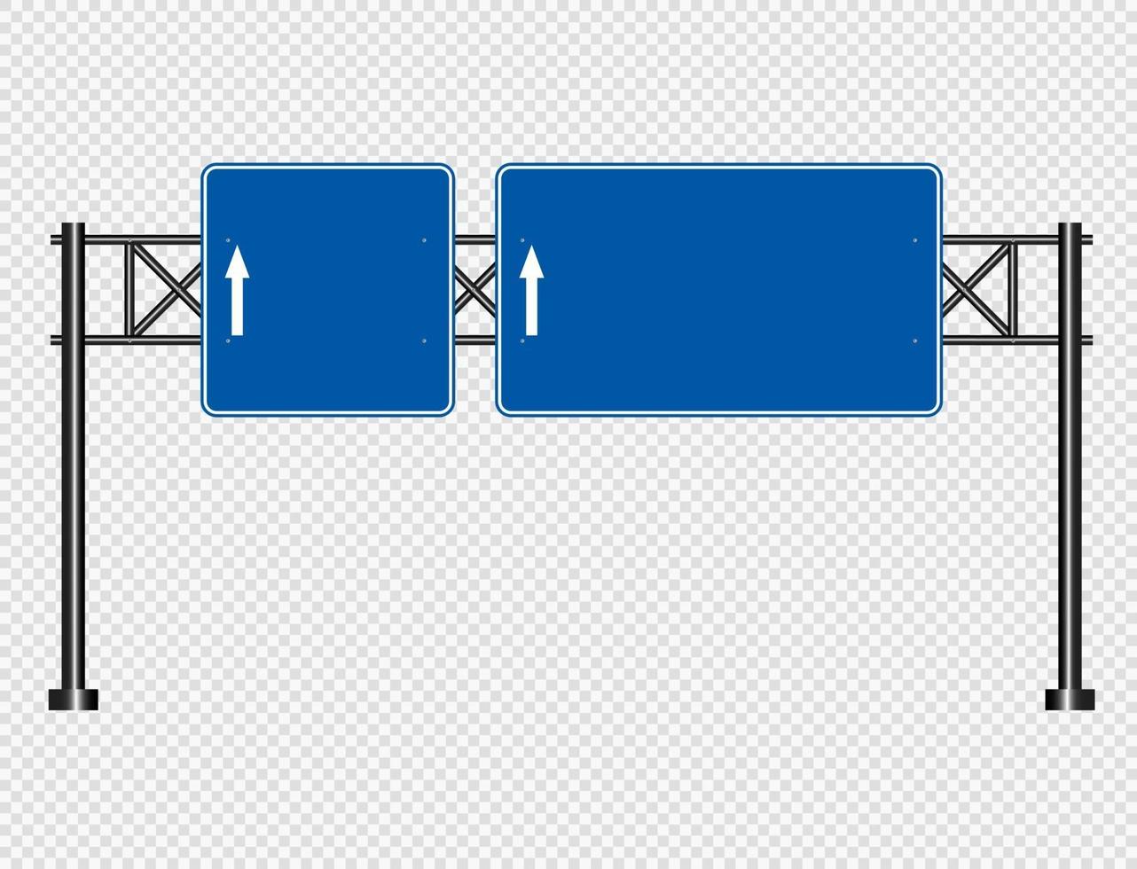 Blue traffic sign Road board signs vector