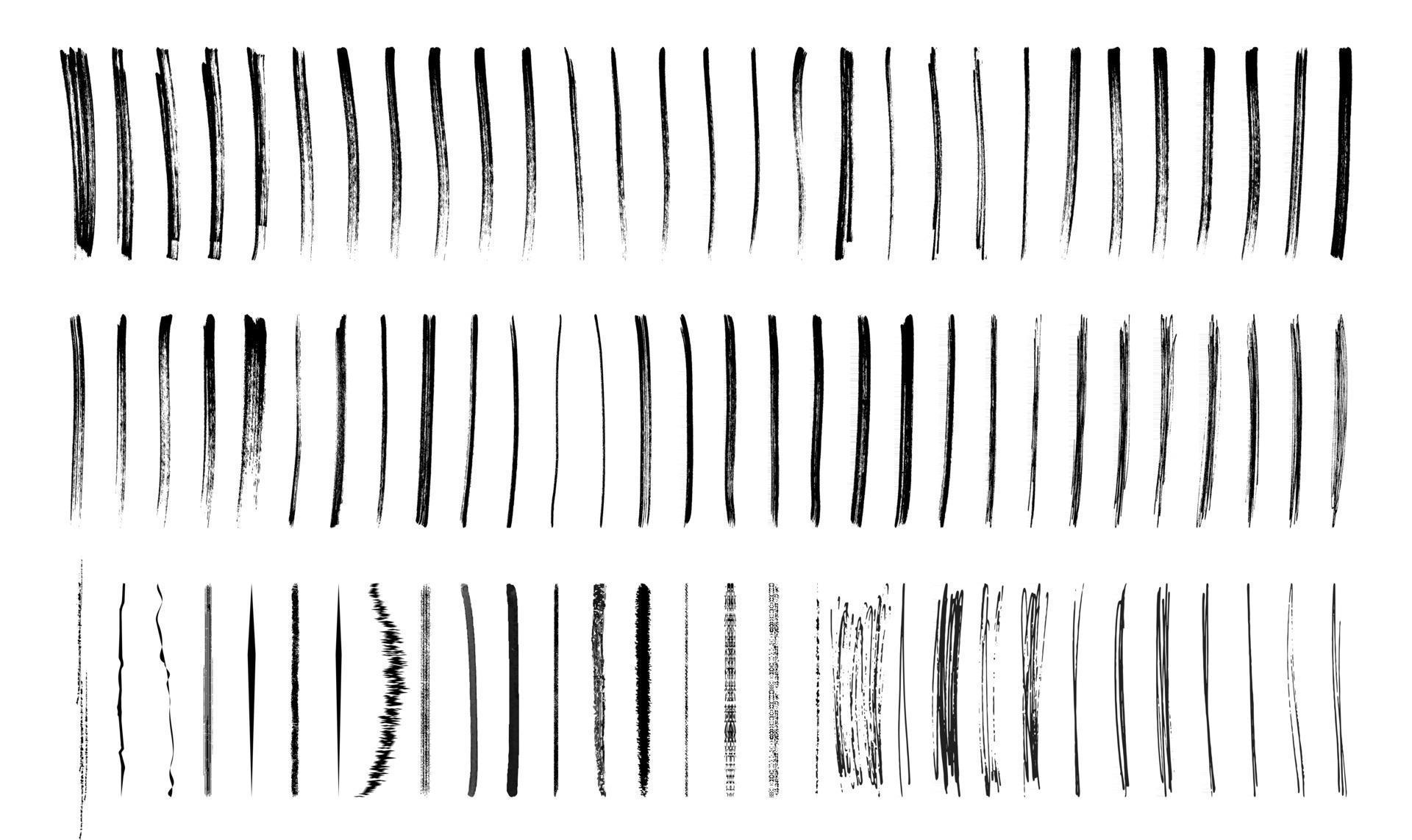 Brush strokes hand drawn vector illustration Vector 2401418 Vector Art