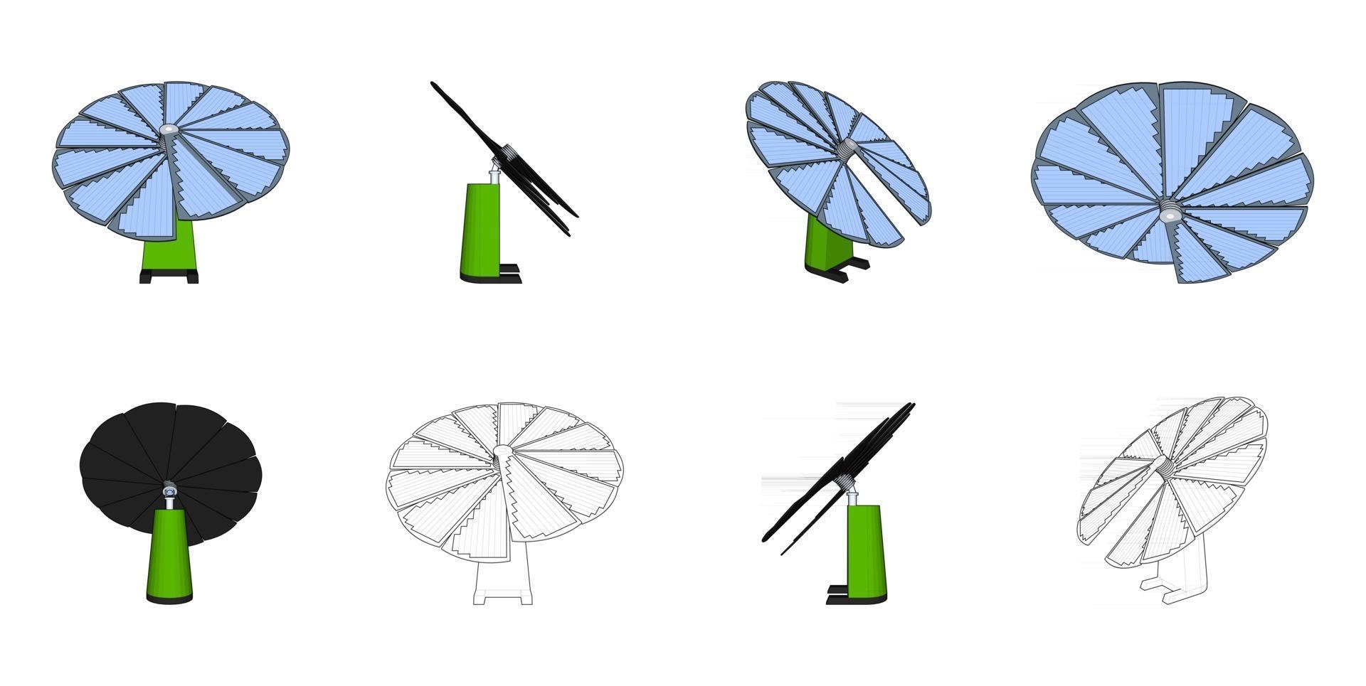 Solar panel vector design illustration