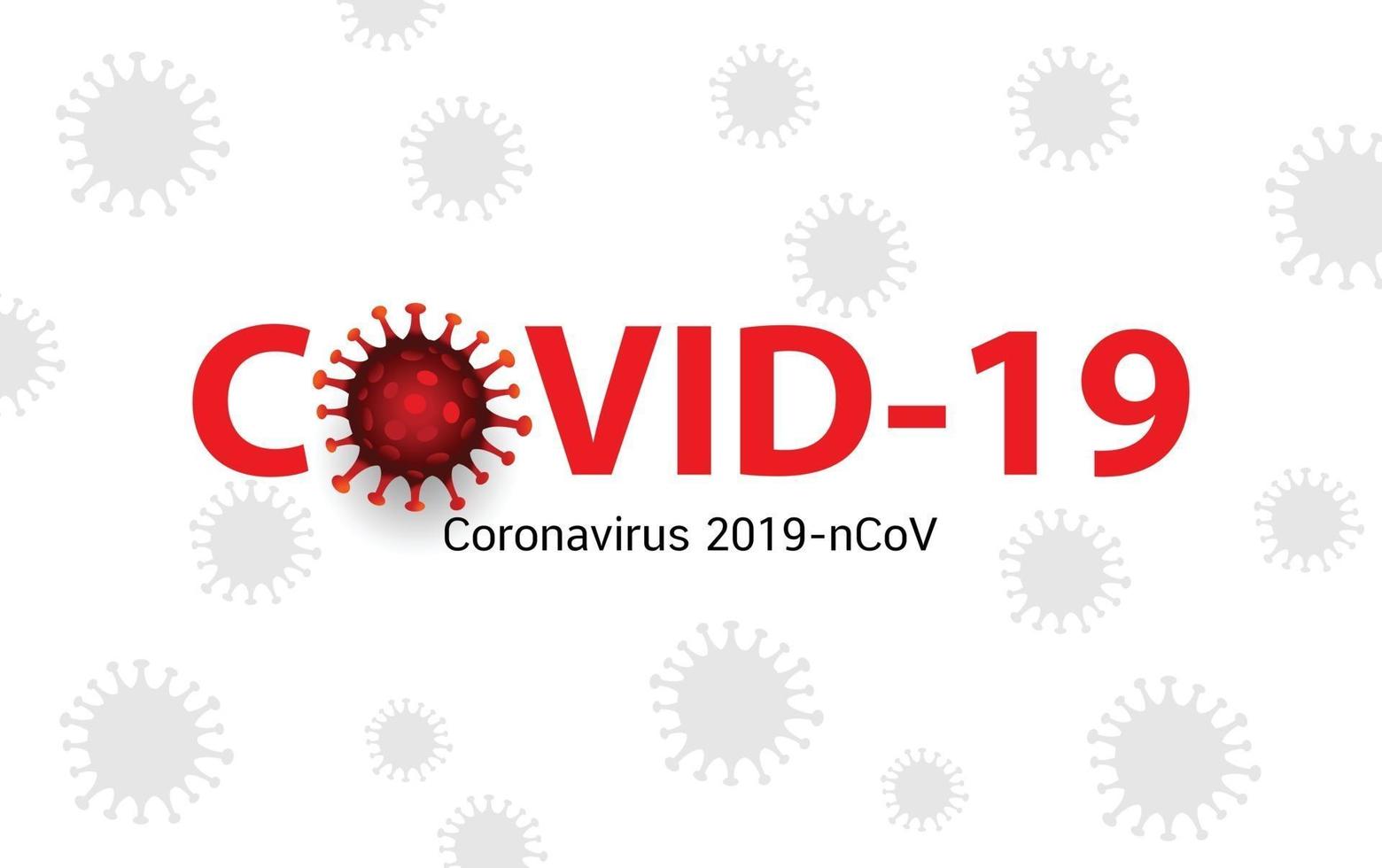 Covid 19 coronavirus banner vector design