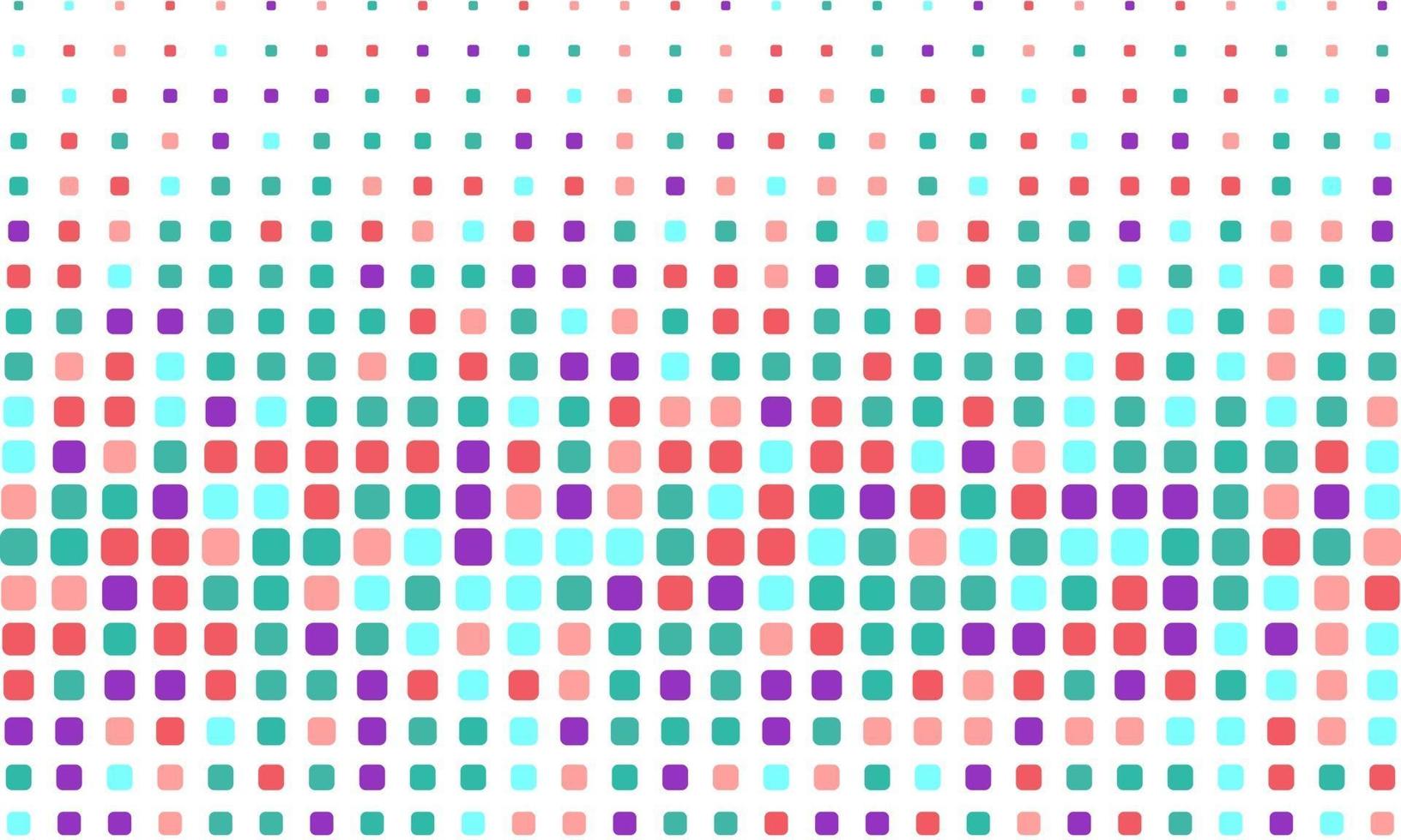 Abstract Colorful Rounded Square Seamless Pattern vector