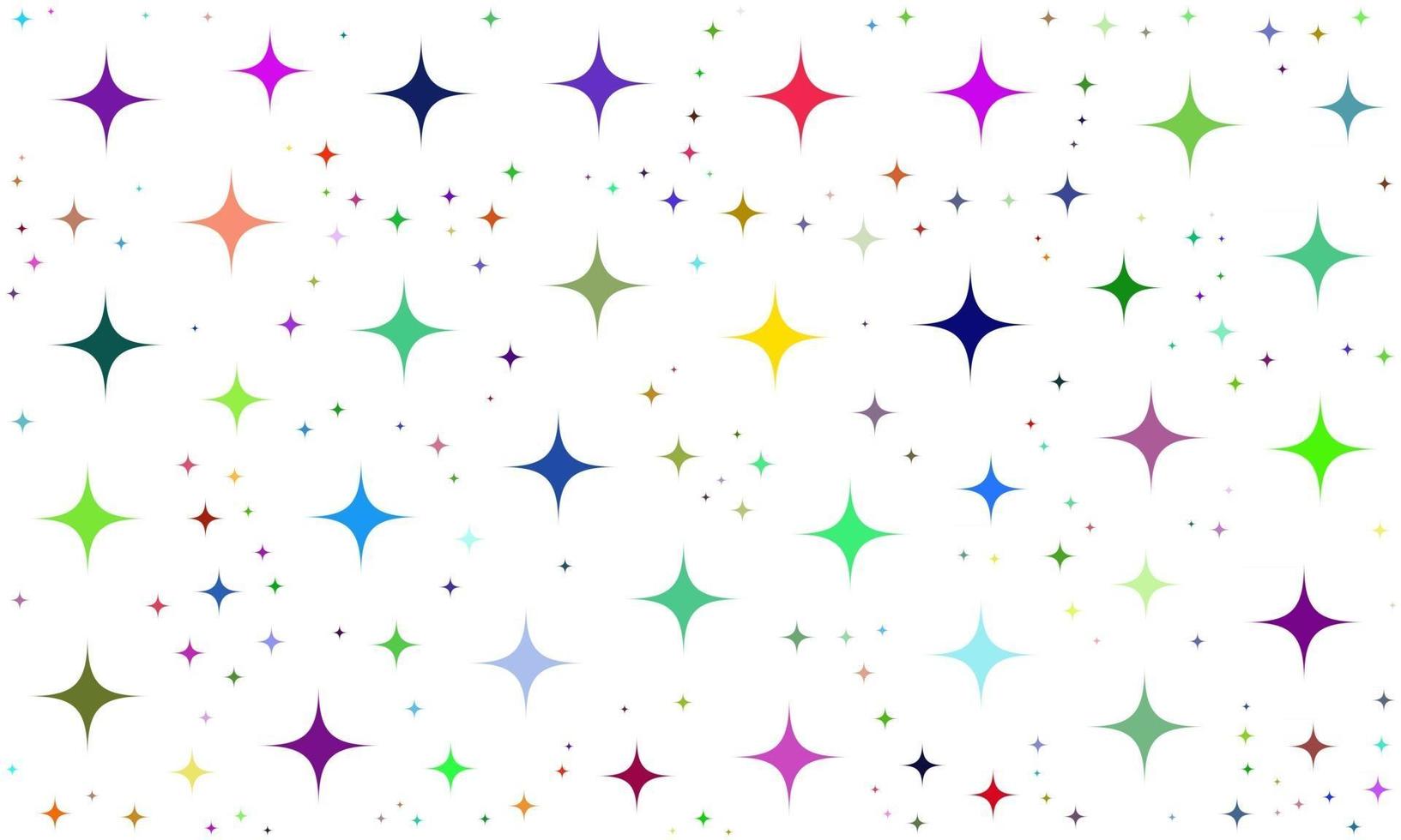Colorful Random Stars Pattern Background vector