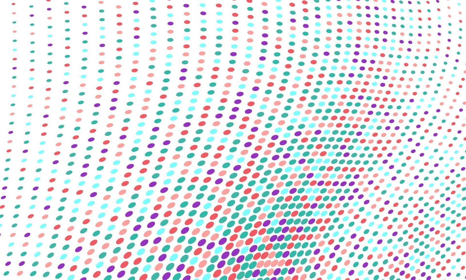 Colorful Curved Dots Pattern vector