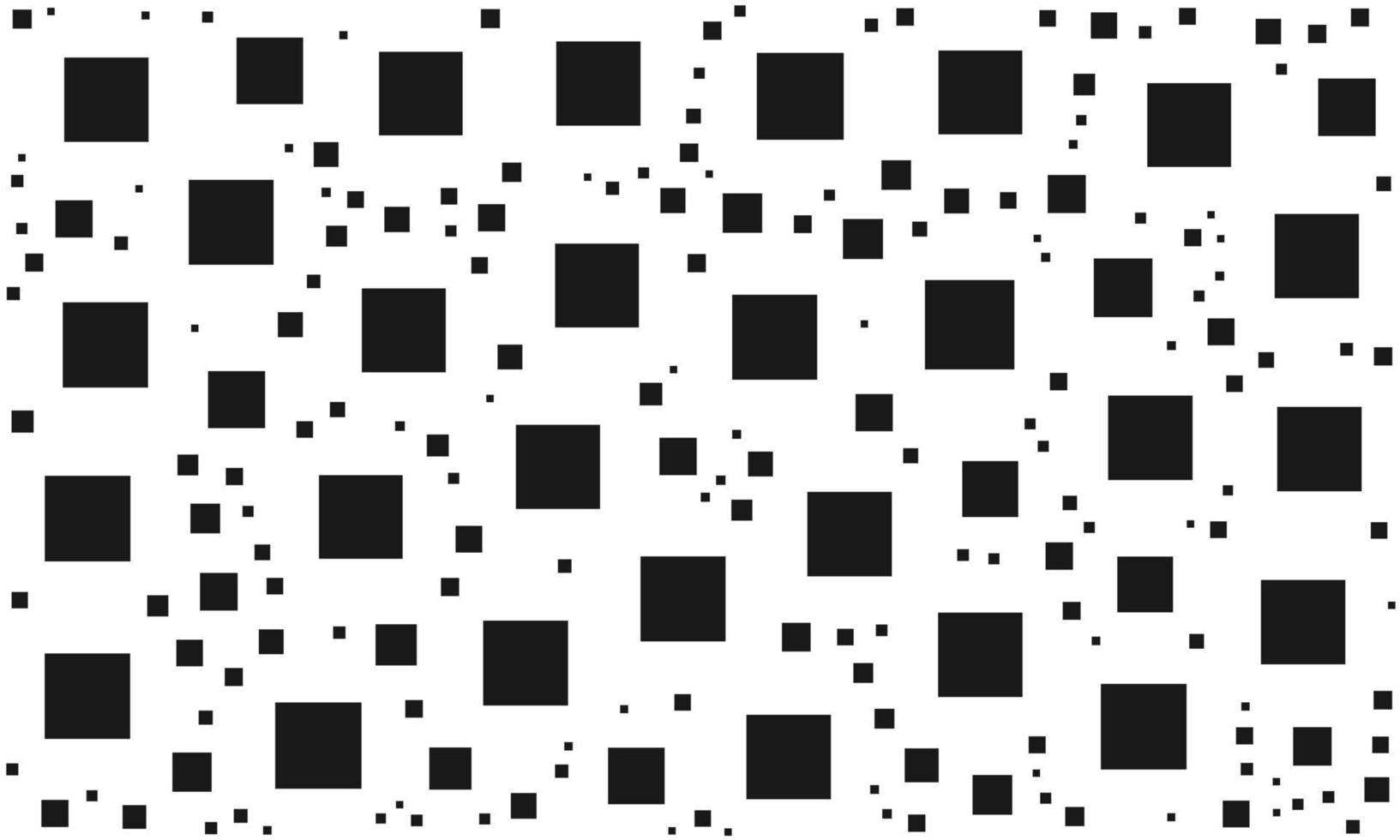 patrón de cuadrados aleatorios en blanco y negro vector