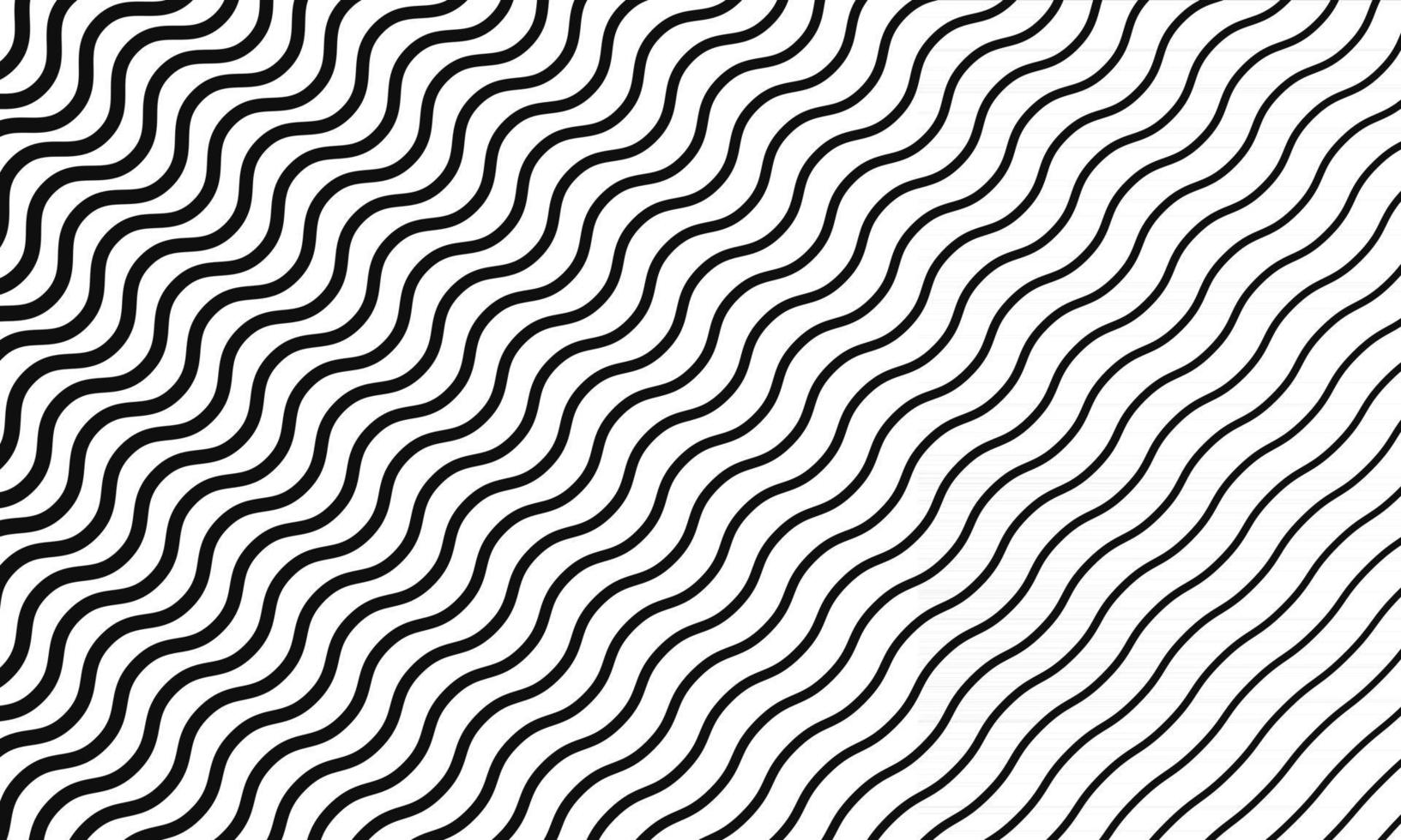 Diagonal Wavy Lines Seamless Pattern vector