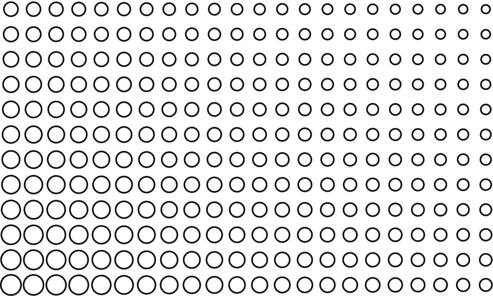 Black Outline Circles Seamless Pattern vector