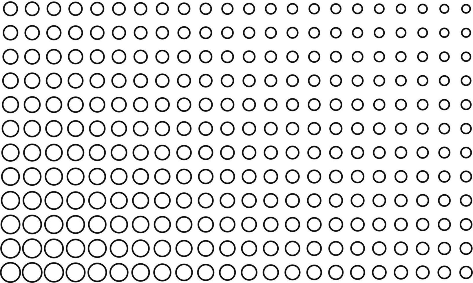 Black Outline Circles Seamless Pattern vector