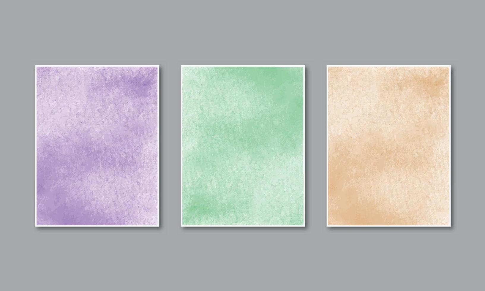 Watercolor pastel background hand painted aquarelle colorful stains on paper vector