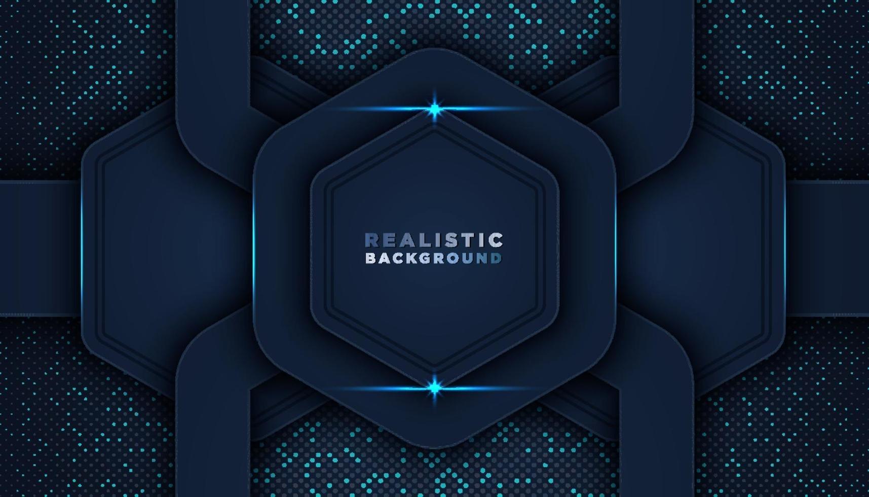 Dark abstract background with overlap layers Luxury design concept vector