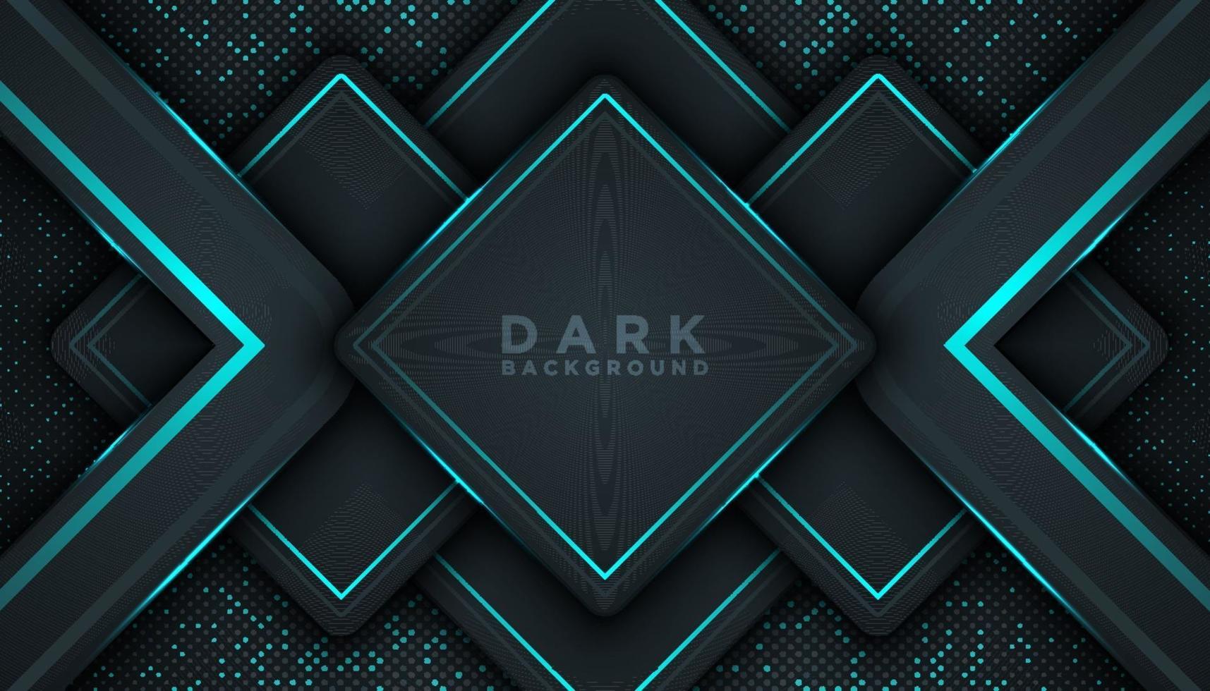 Dark abstract background with overlap layers Luxury design concept vector