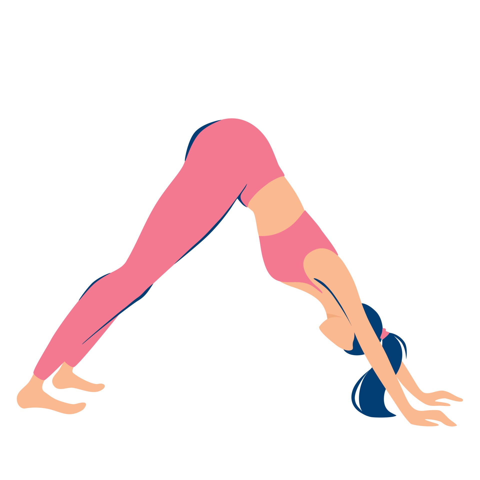 downward dog yoga pose clipart