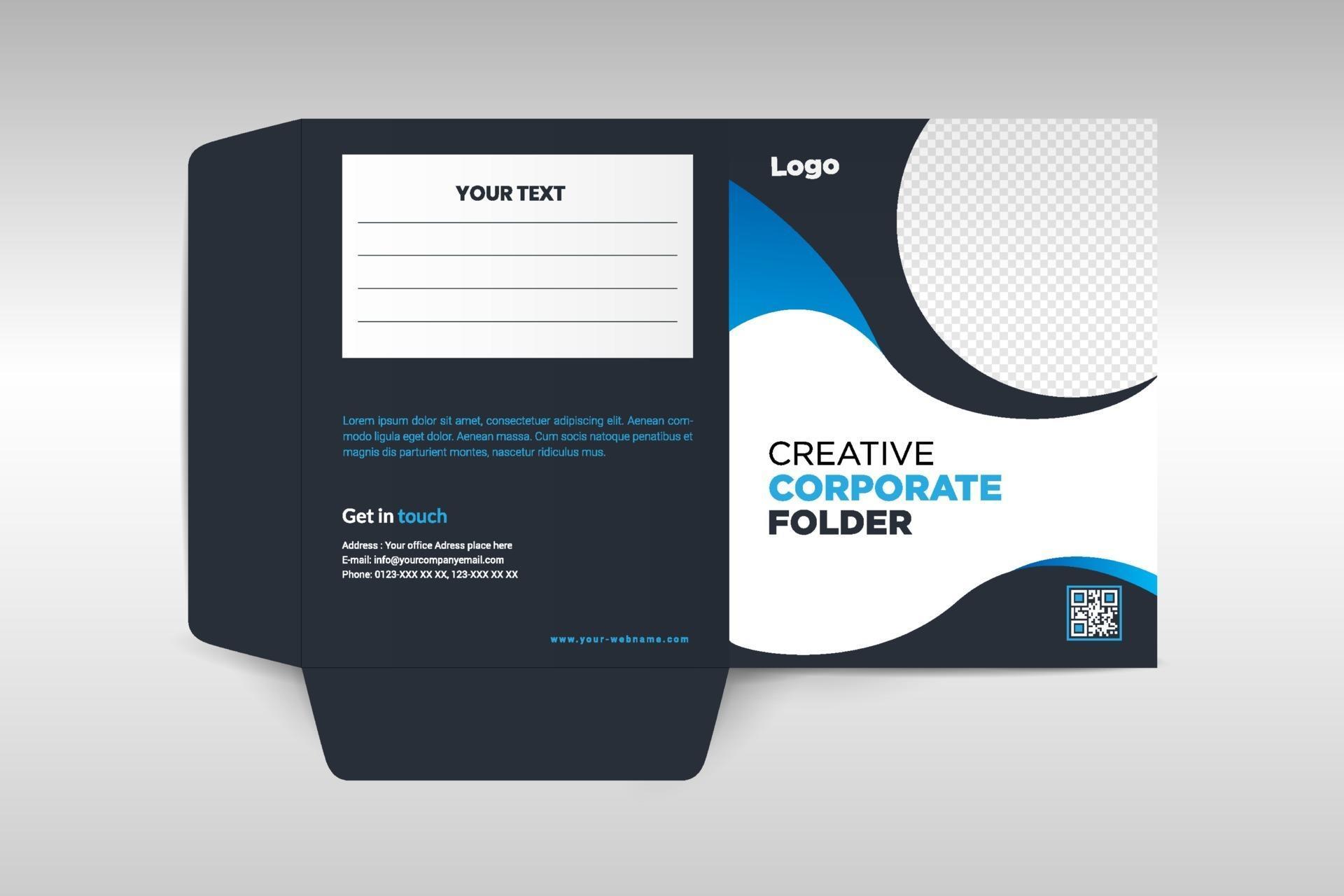 elegante plantilla de carpeta corporativa 2401989 Vector en Vecteezy