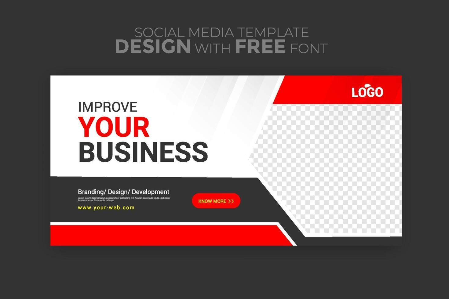 Post Template Digital Business Marketing Social Media Banner and square flyer poster Editable Promotion corporate Web Banner Stories Ads vector