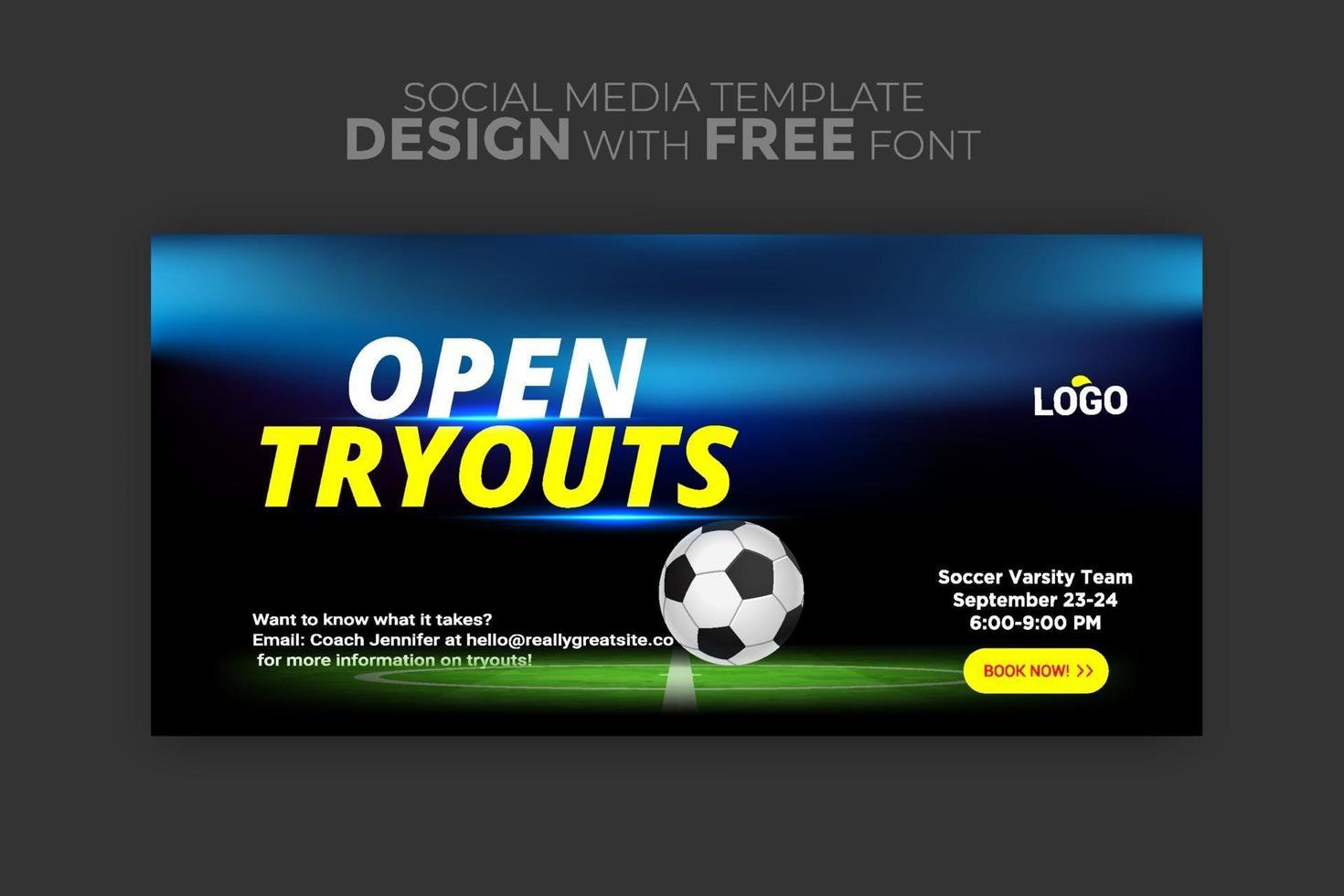 Vector design banner web template for sport event