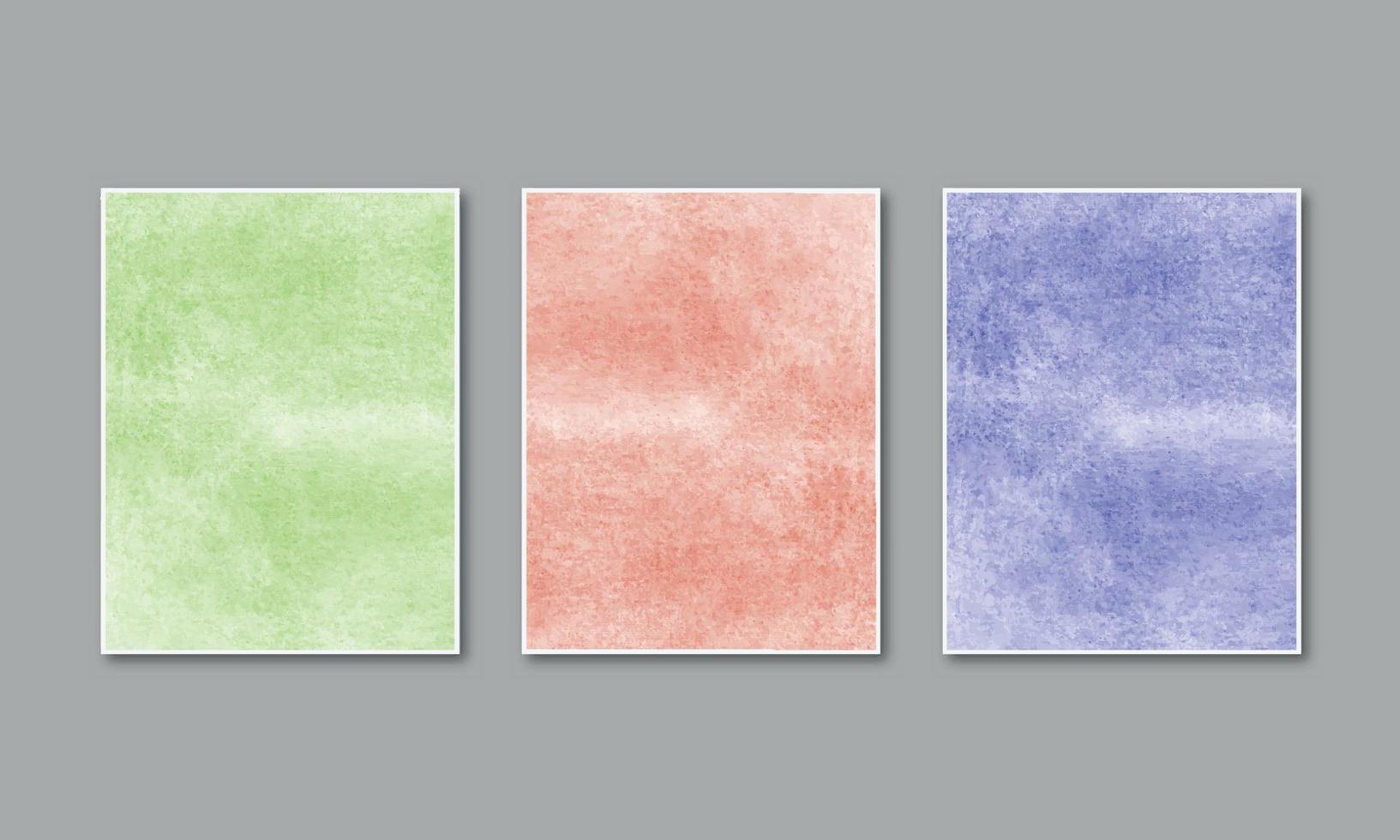 Watercolor pastel background hand painted aquarelle colorful stains on paper vector