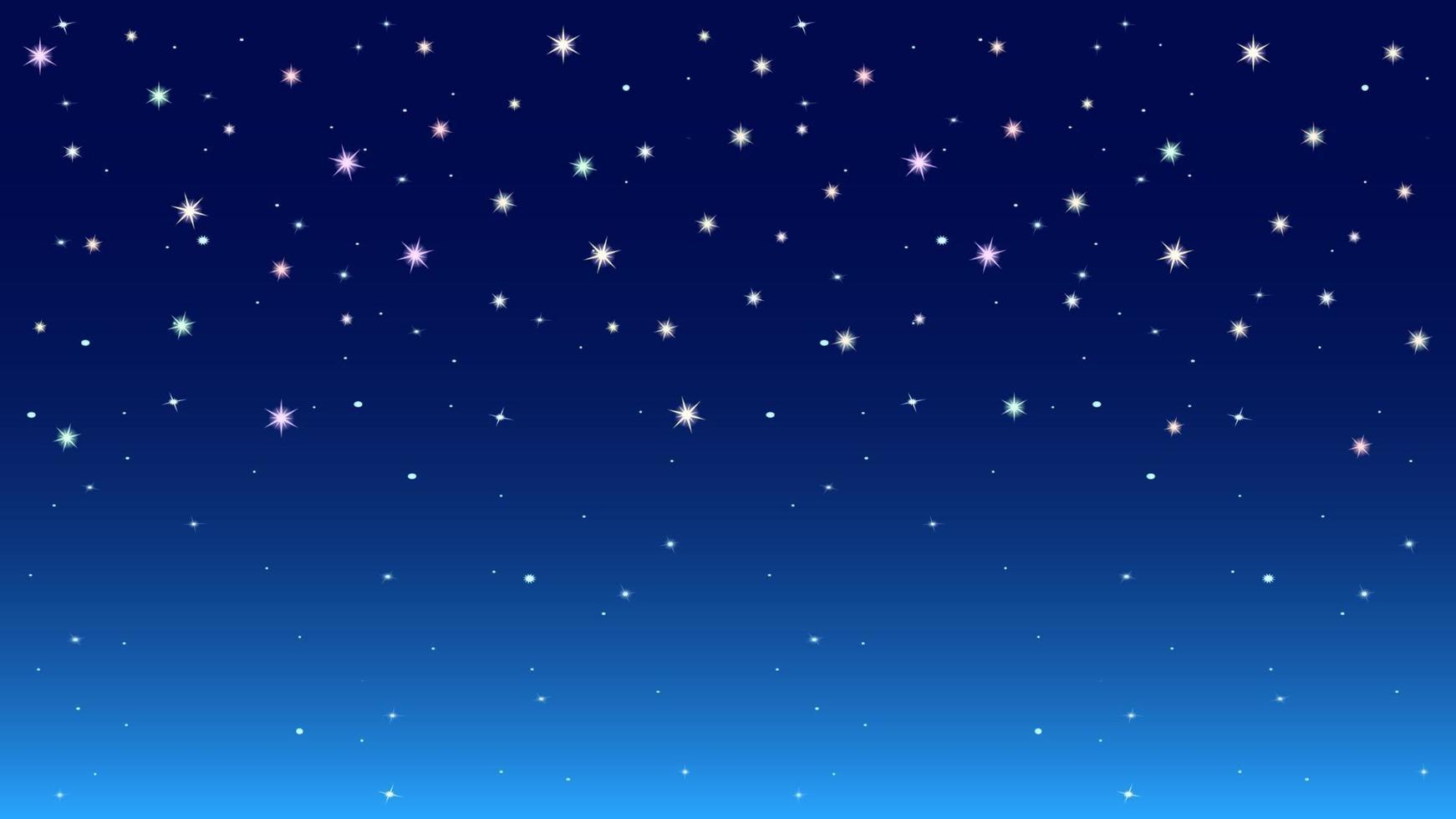 Night colorful starry sky background vector