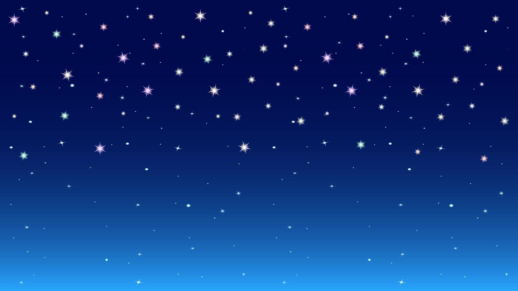 fondo de cielo estrellado colorido de la noche vector