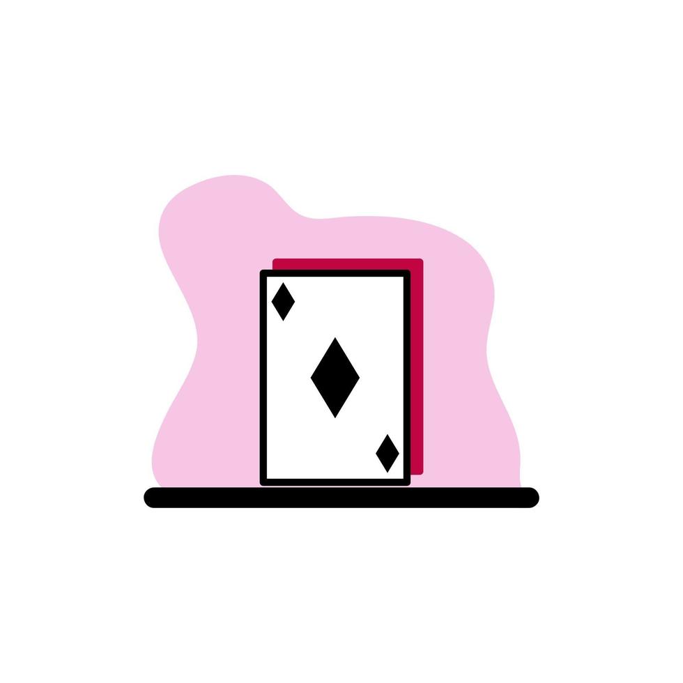 Poker Card Conceptual Icon Vector Illustration Design