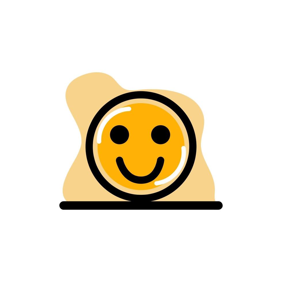 Smile Expression Concept Icon Vector Design Illustration